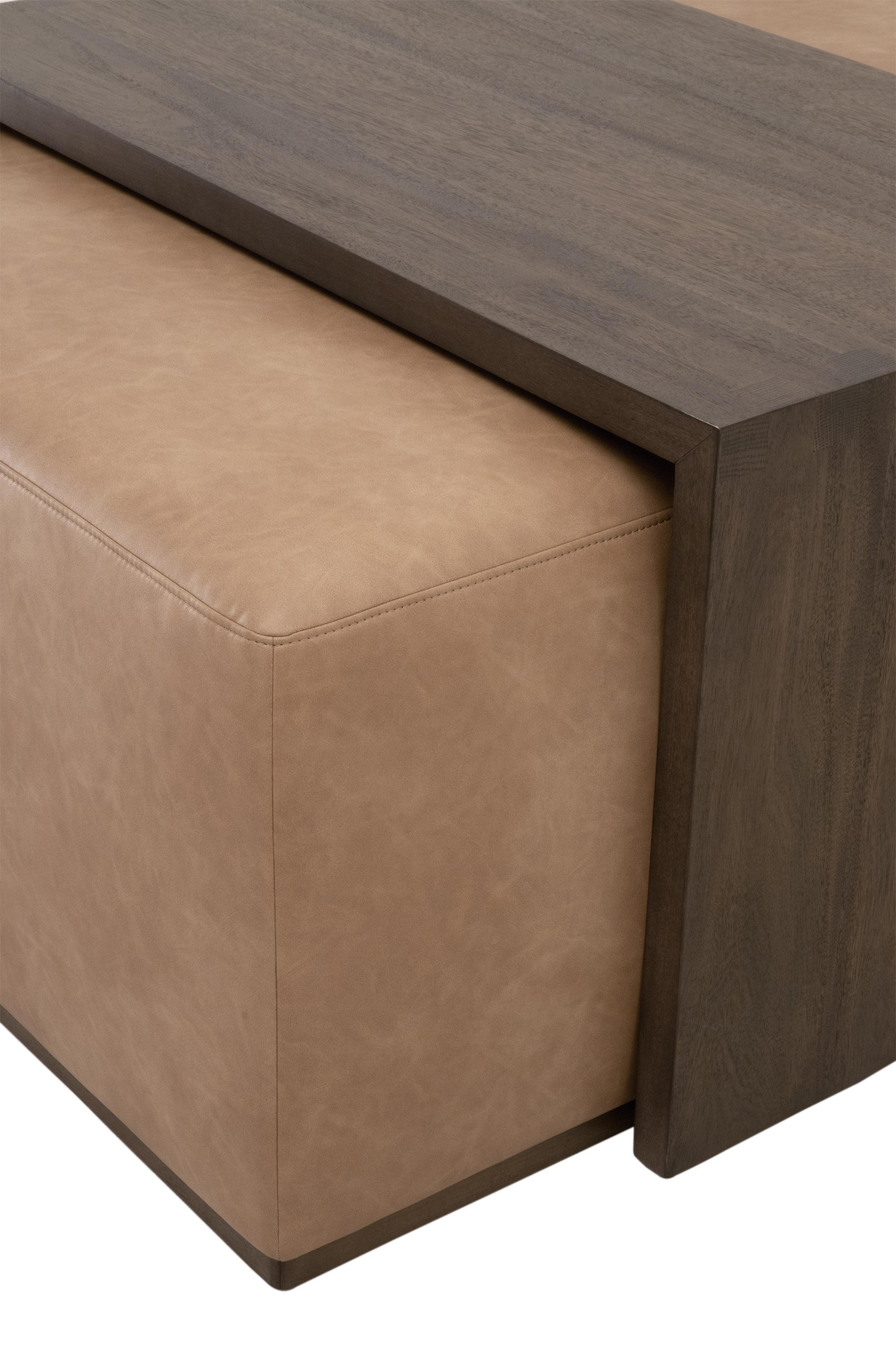 Dovetail Upholstered Coffee Table large image 