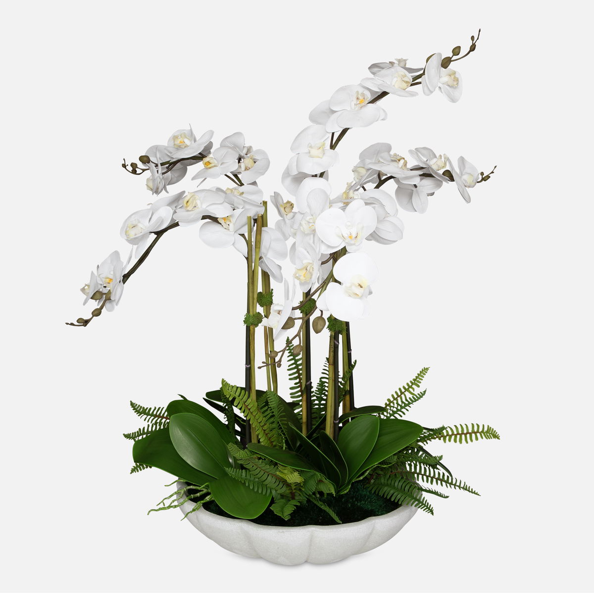 Flourish Orchid Centerpiece, Artificial Plants & Flower by Uttermost, 33" width x 36" height x 33" depth View 1