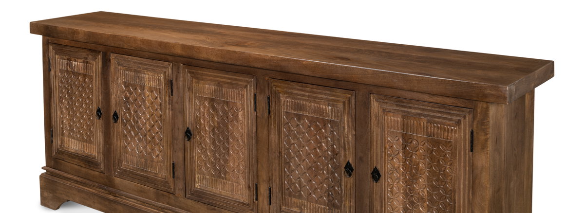 Gentry Sideboard, by Sarreid, 1'8" length x 8'9" width x 3'3" height View 10
