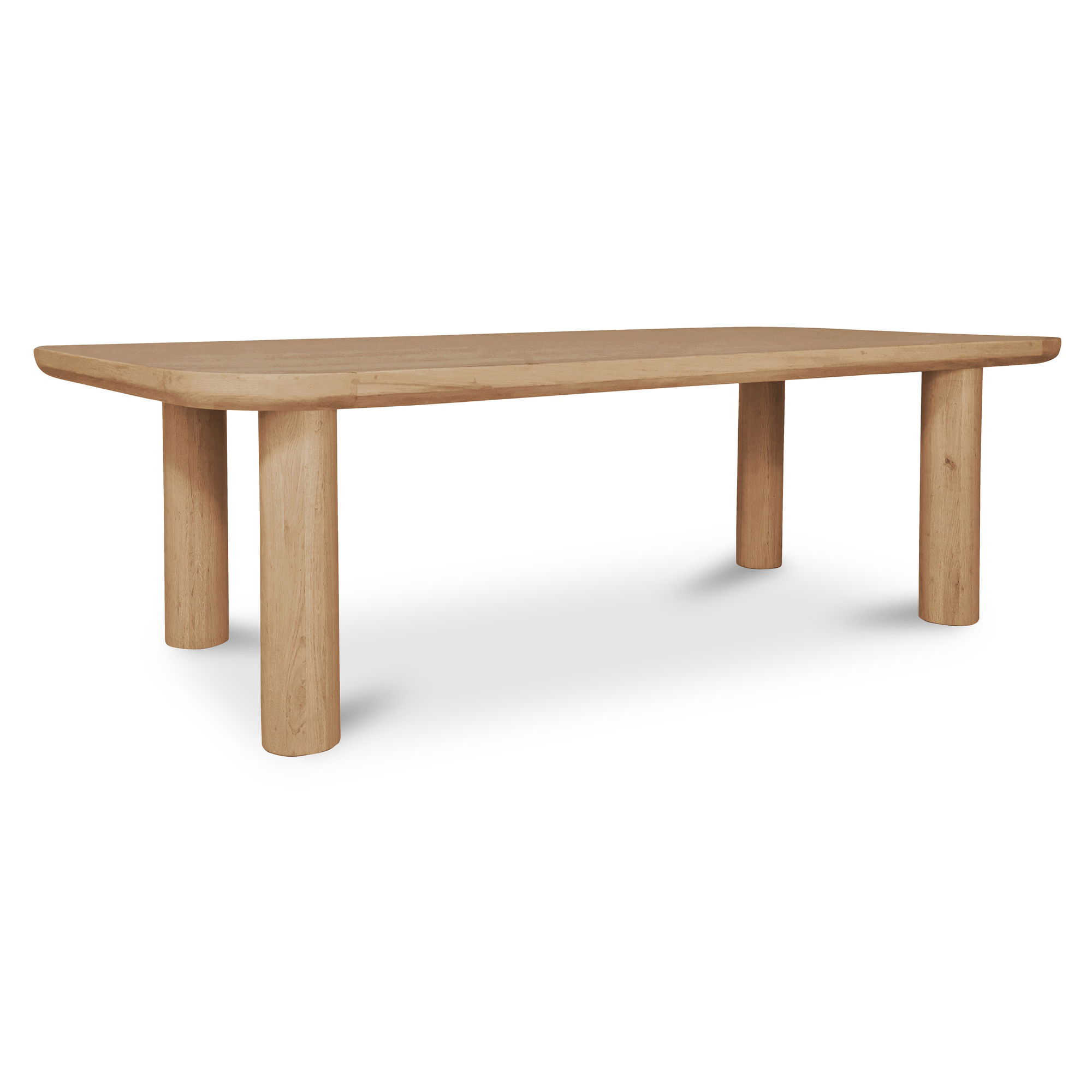 Anders Dining Table Large Natural, by Moe's Home, 98" width x 30" height x 42" depth View 2