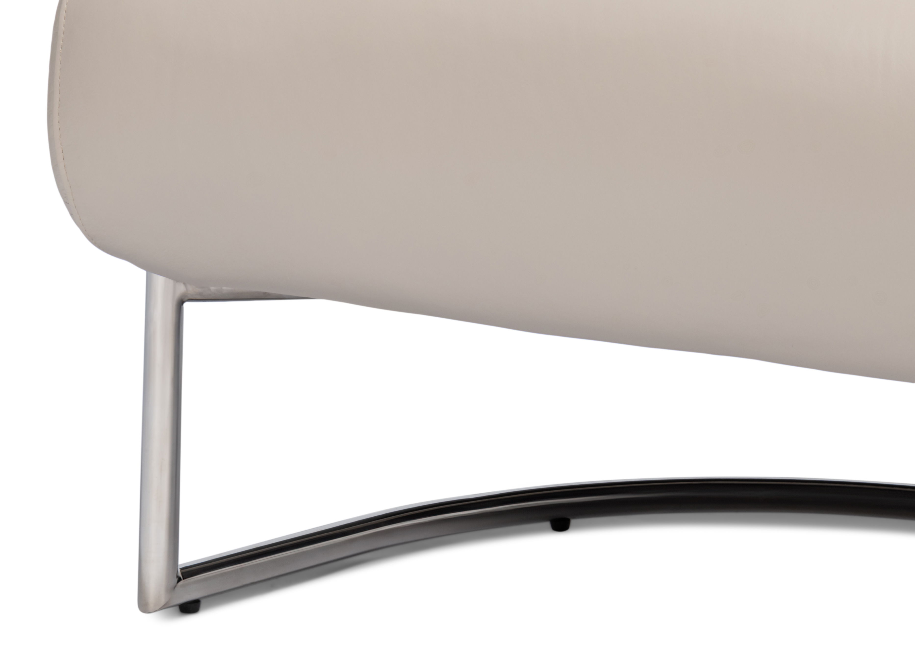 Rondo Occasional Leather Chair,White large image 