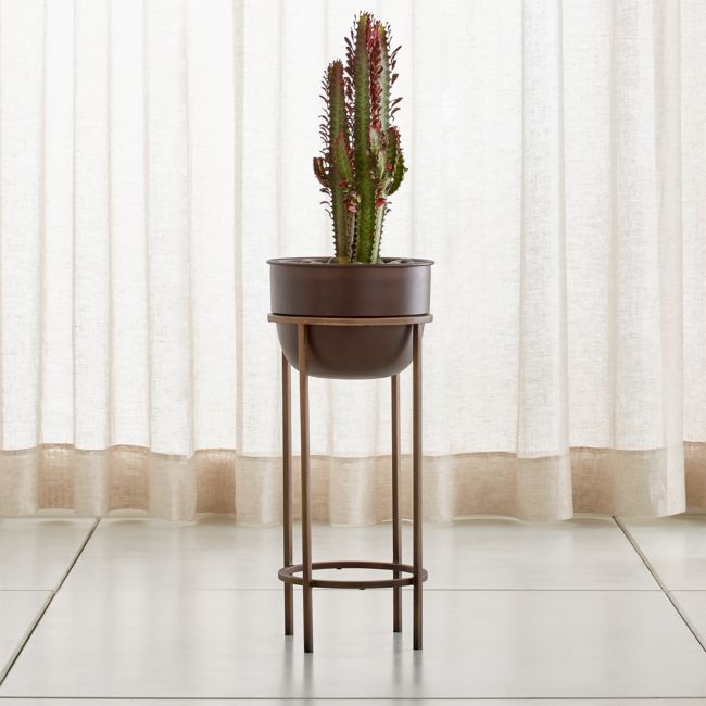 Online Designer Combined Living/Dining Wesley Medium Metal Plant Stand