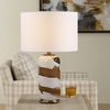 Ararat Swirl Table Lamp, by Uttermost, 15" width x 24" height x 15" depth thumbnail 2