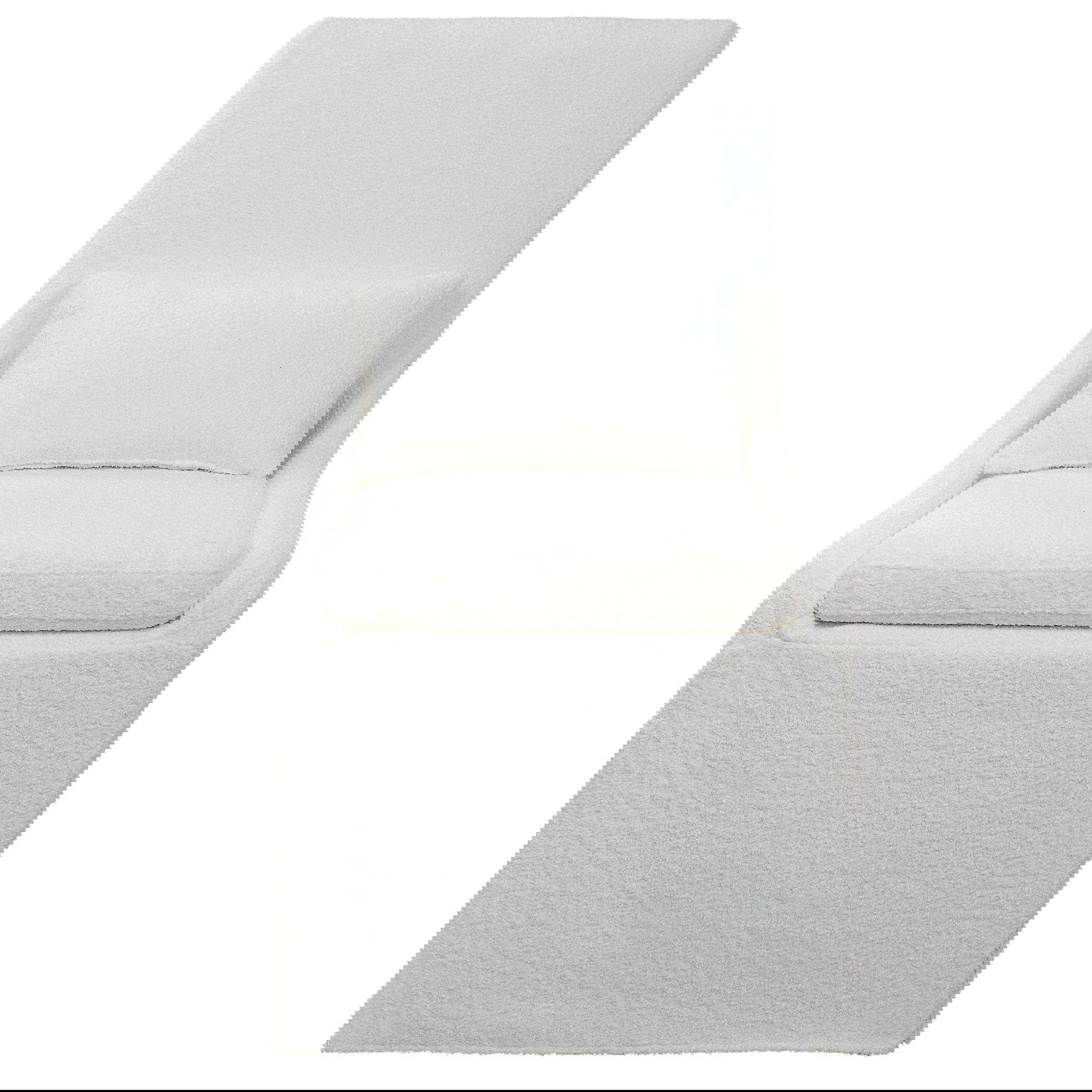 Coley White Armless Chair, Furniture by Uttermost, 23" width x 39.5" height x 25" depth View 1