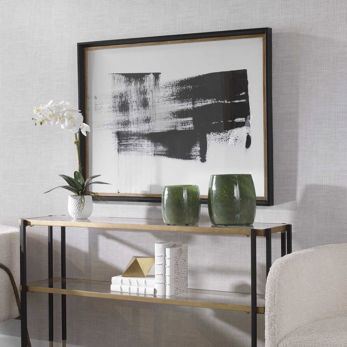 Mystere Framed Contemporary Print, Art by Uttermost, 32.75" width x 42.75" height x 2" depth View 4