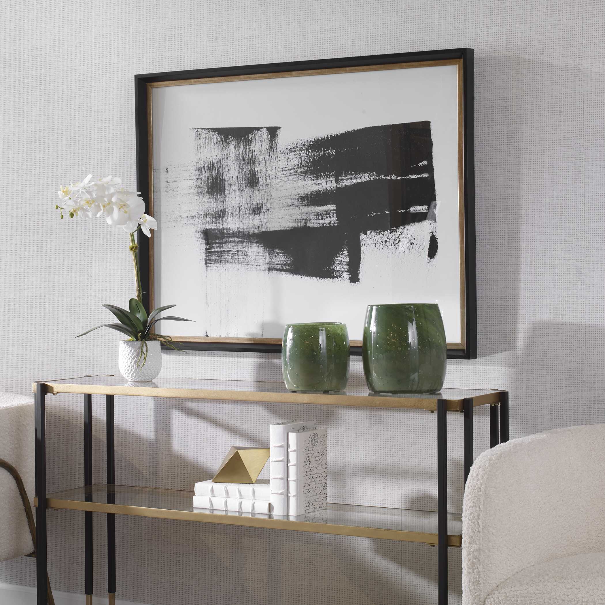 Mystere Framed Contemporary Print, Painting by Uttermost, 32.75" width x 42.75" height x 2" depth View 4