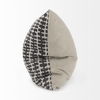 Miriam 18L x 18W Beige and Black Fabric Patterned Decorative Pillow Cover thumbnail 5