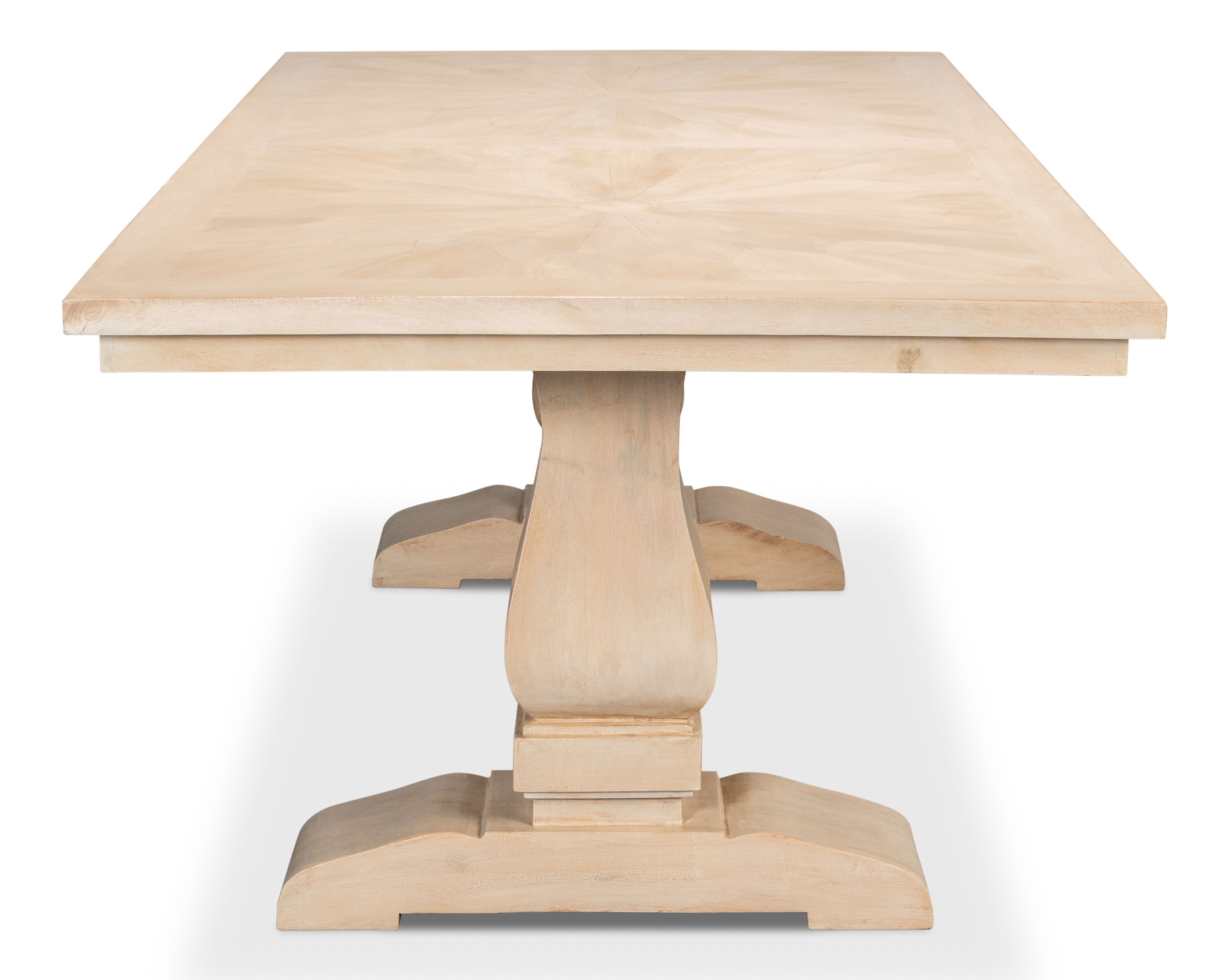 Gloria Dining Table, by Sarreid, 84" length x 42" width x 30" height View 3