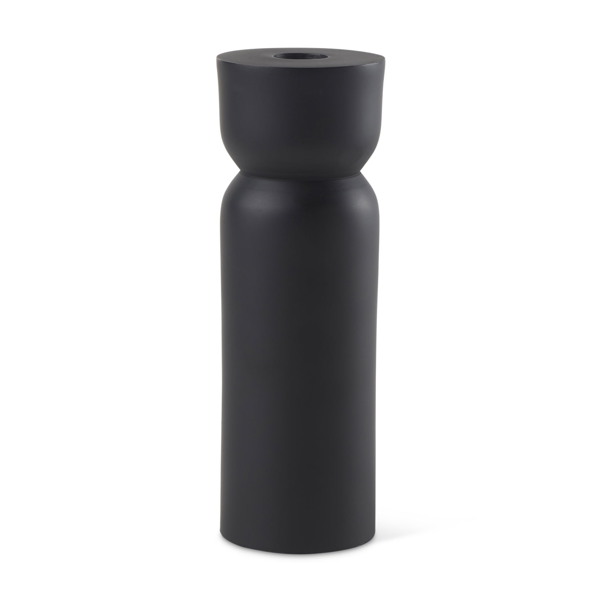 Malta Black Large Metal Candle Holder large image 
