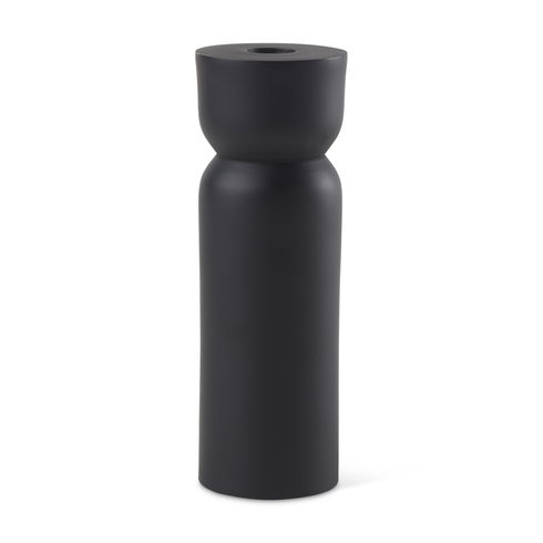 Malta Black Large Metal Candle Holder