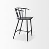 Colin Backless 38.2in Seat Counter Stool | Black Metal, Counter & Bar Stool by Mercana, 21.1" length x 22.6" width x 38.19" height thumbnail 9