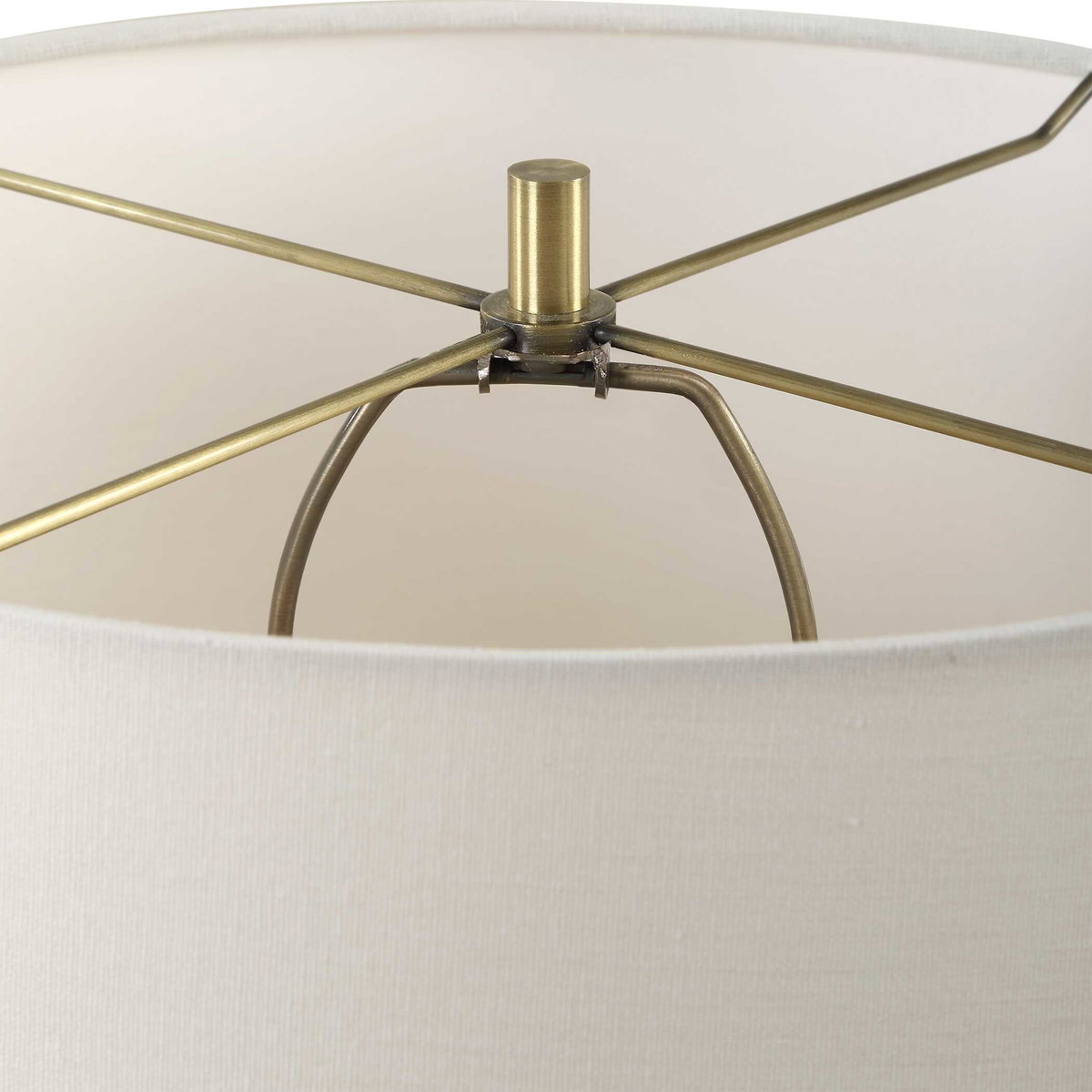 Aubrey Travertine Table Lamp, by Uttermost, 16" width x 24.5" height x 16" depth View 7