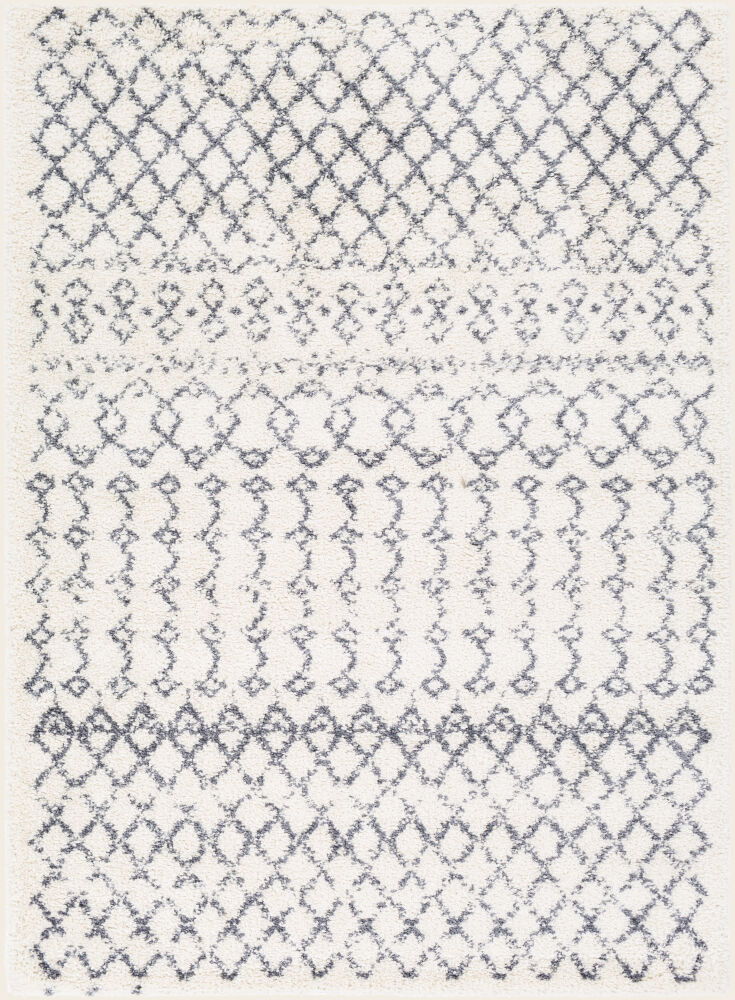 Maroc Shag Machine Woven Rug, by Surya, 7'3" length x 5'3" width