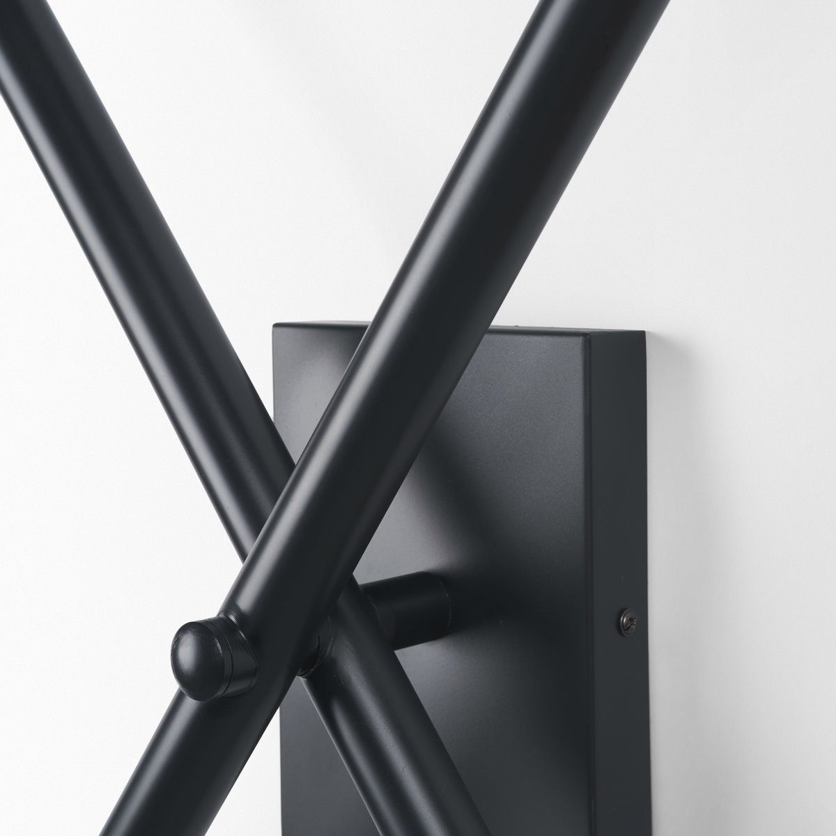 Xendi 4x25 Black Toned Metal Sputnik Wall Sconce, by Mercana, 4" length x 15" width x 25" height View 5