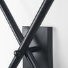 Xendi 4x25 Black Toned Metal Sputnik Wall Sconce, by Mercana, 4" length x 15" width x 25" height thumbnail 5