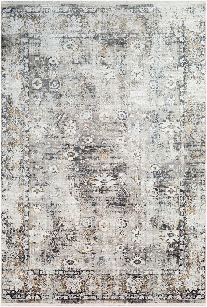 Solar Machine Woven Rug, by Surya, 9'6.17" length x 6'5.16" width