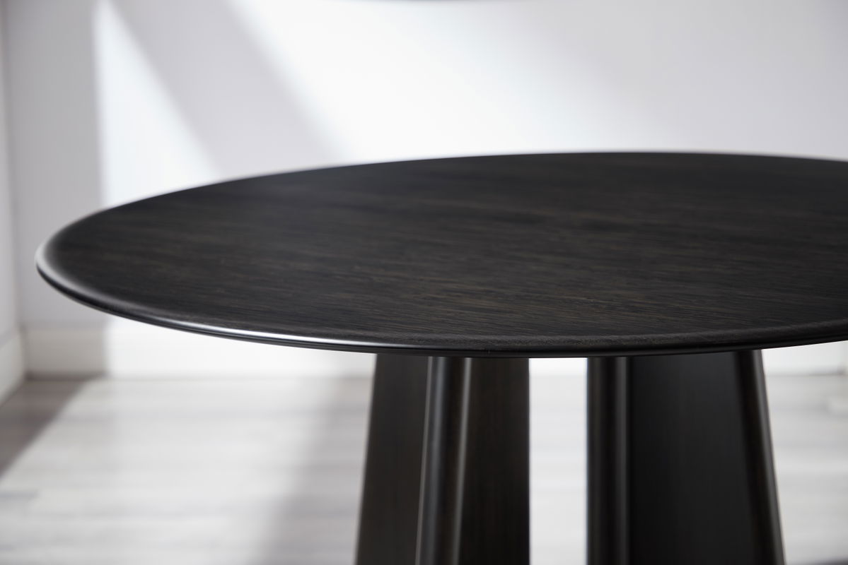 Luna 48â€ Round Table, Caviar, Dining Table by Greenington, 48" length x 48" width x 29.92" height View 3
