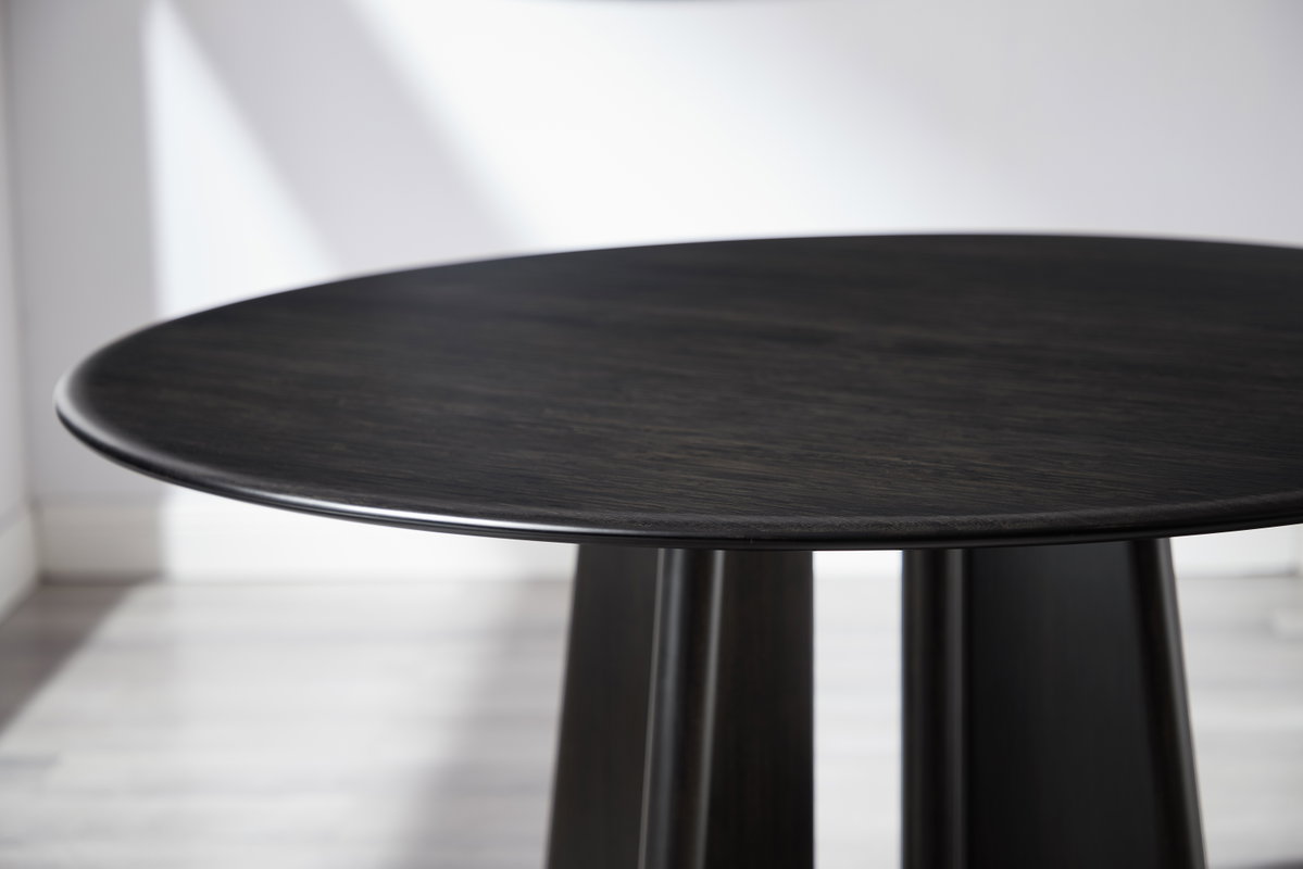 Luna 48â€ Round Table, Caviar, Dining Table by Greenington, 48" length x 48" width x 29.92" height View 3