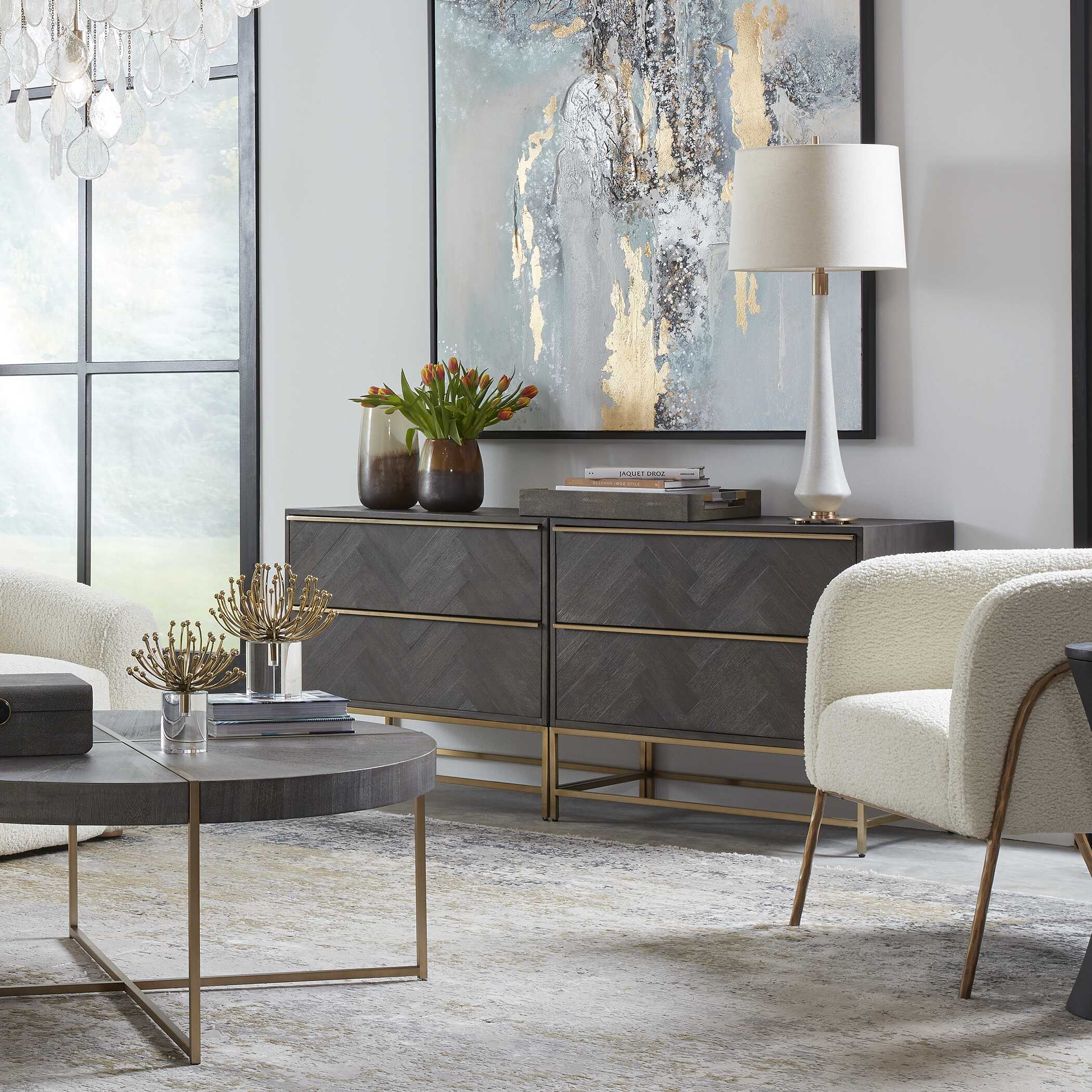 Armistead Dark Walnut Drawer Chest large image 