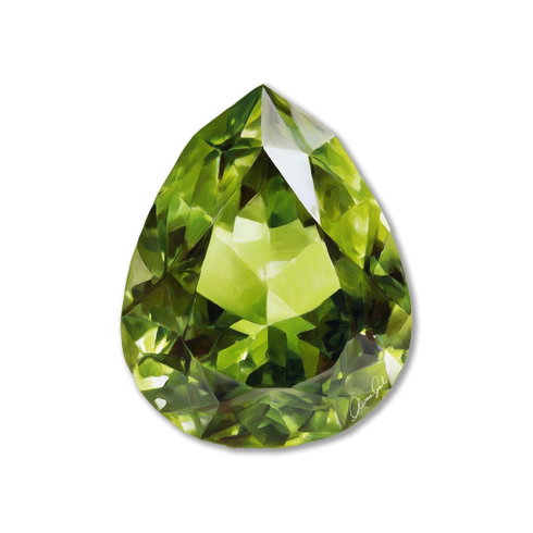 Moss Agate Teardrop (No Embellishment)