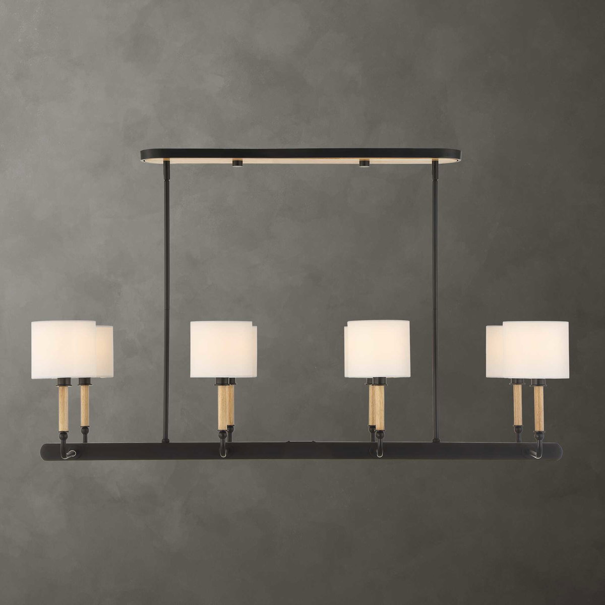 Franconia 8 Light Pendant, by Uttermost, 48" width x 12.5" height x 14" depth View 2