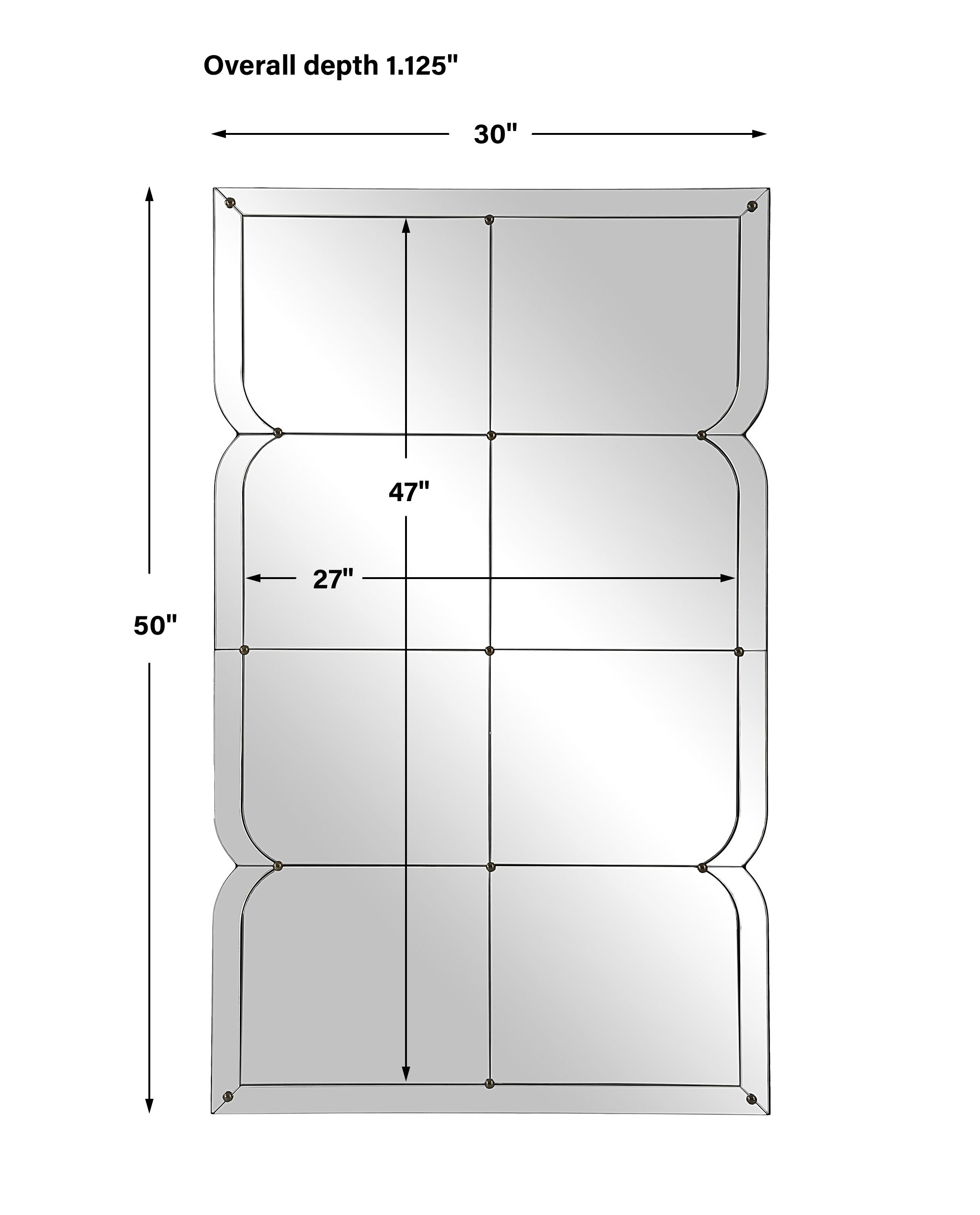 Calgary Oversized Panel Mirror large image 