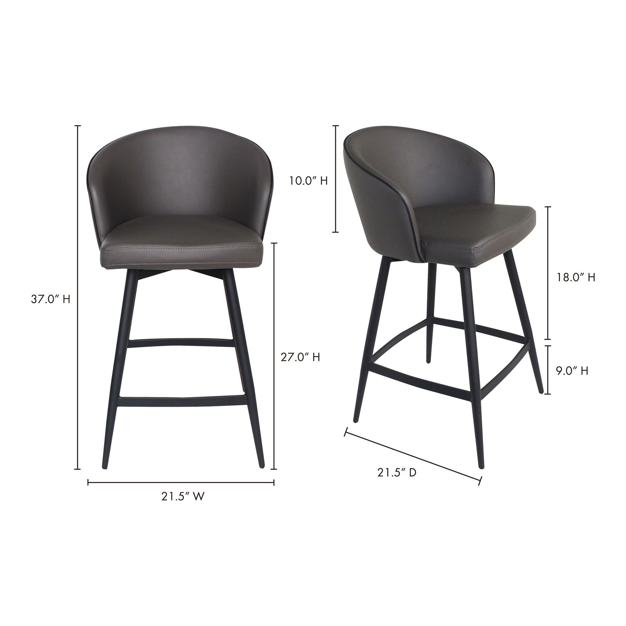 Webber Swivel Counter Stool large image 