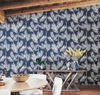 King Palm Silhouette Navy Wallpaper, by York Wall, 33' length x 1'8.5" width x 0.02" depth thumbnail 4