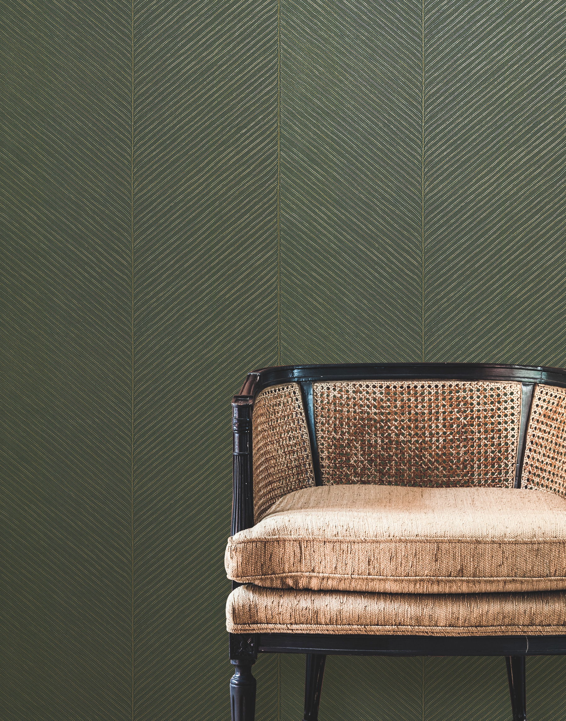 Palm Chevron  Wallpaper, by York Wall, 32'9.6" length x 1'8.8" width x 0.02" depth View 2