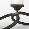 Quito Black Metal Chain-Link Five Candle Table Candle Holder, Candles & Candle Holder by Mercana, 7.68" length x 28" width x 4.69" height thumbnail 8