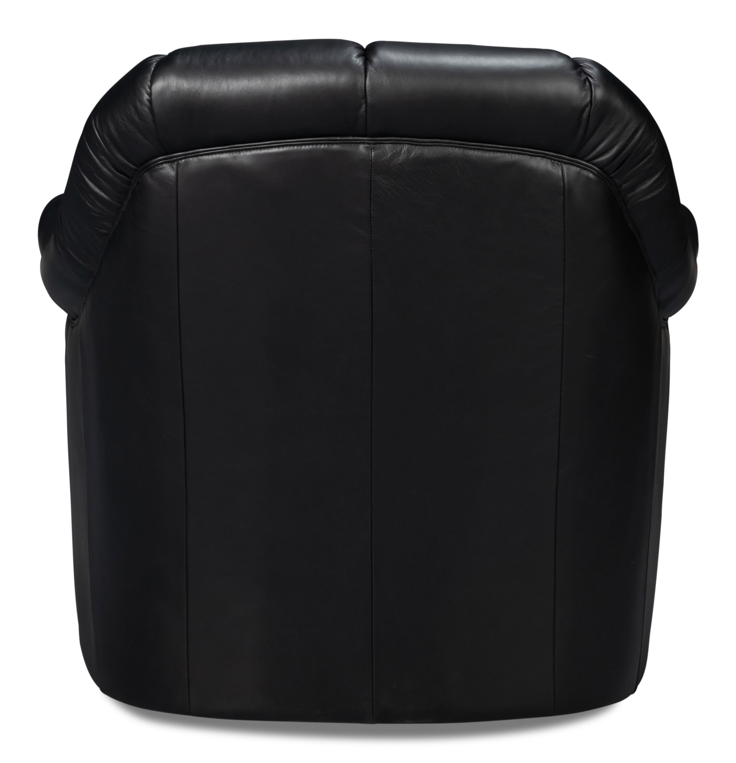 Scoth Swivel Chair In Distilled Lthr,Blk, Seating by Sarreid, 35" length x 39" width x 35" height View 10