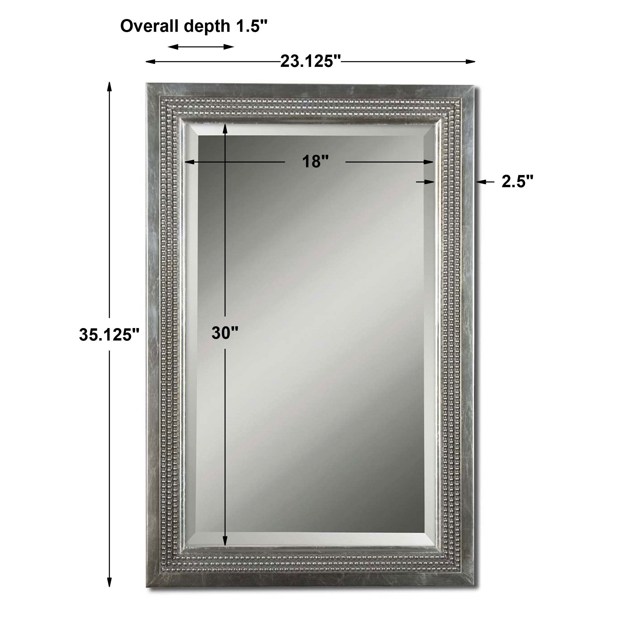 Triple Beaded, Vanity Mirror large image 