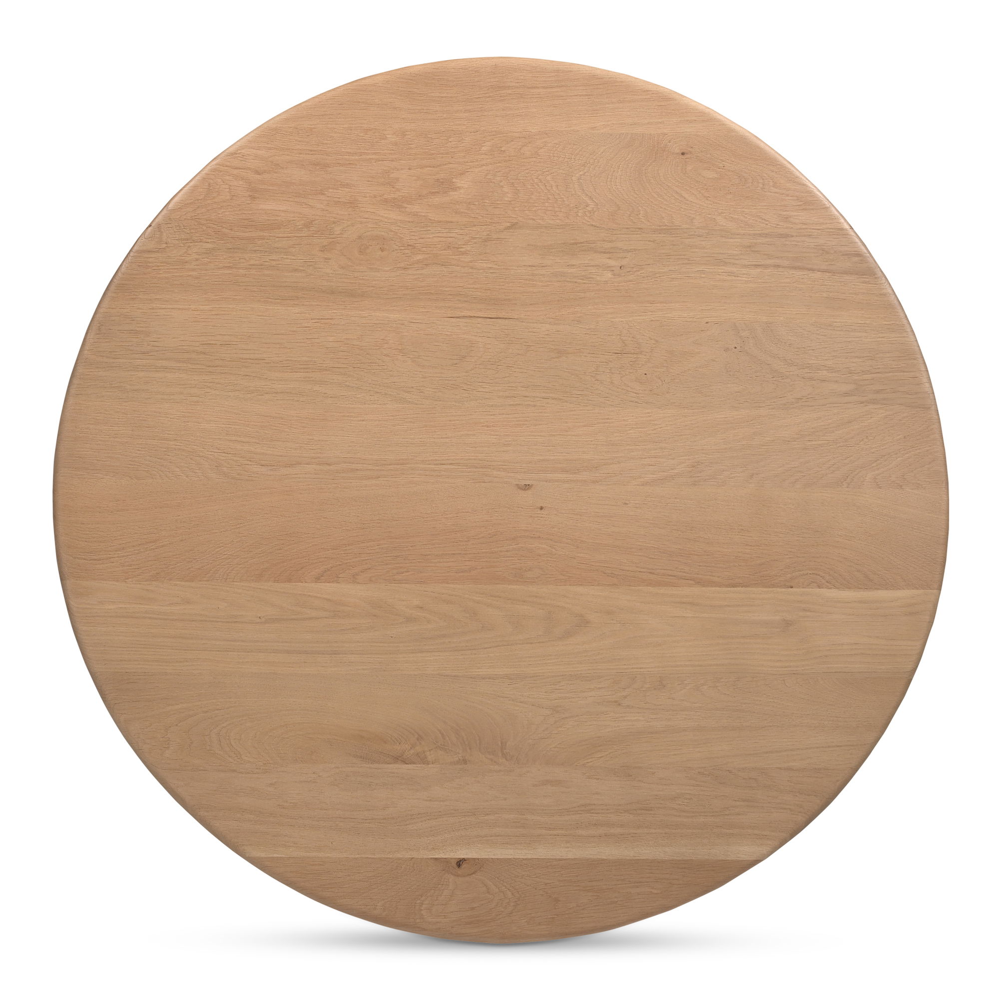 Treccia Round Coffee Table Oak, by Moe's Home, 42" width x 17" height x 42" depth View 3