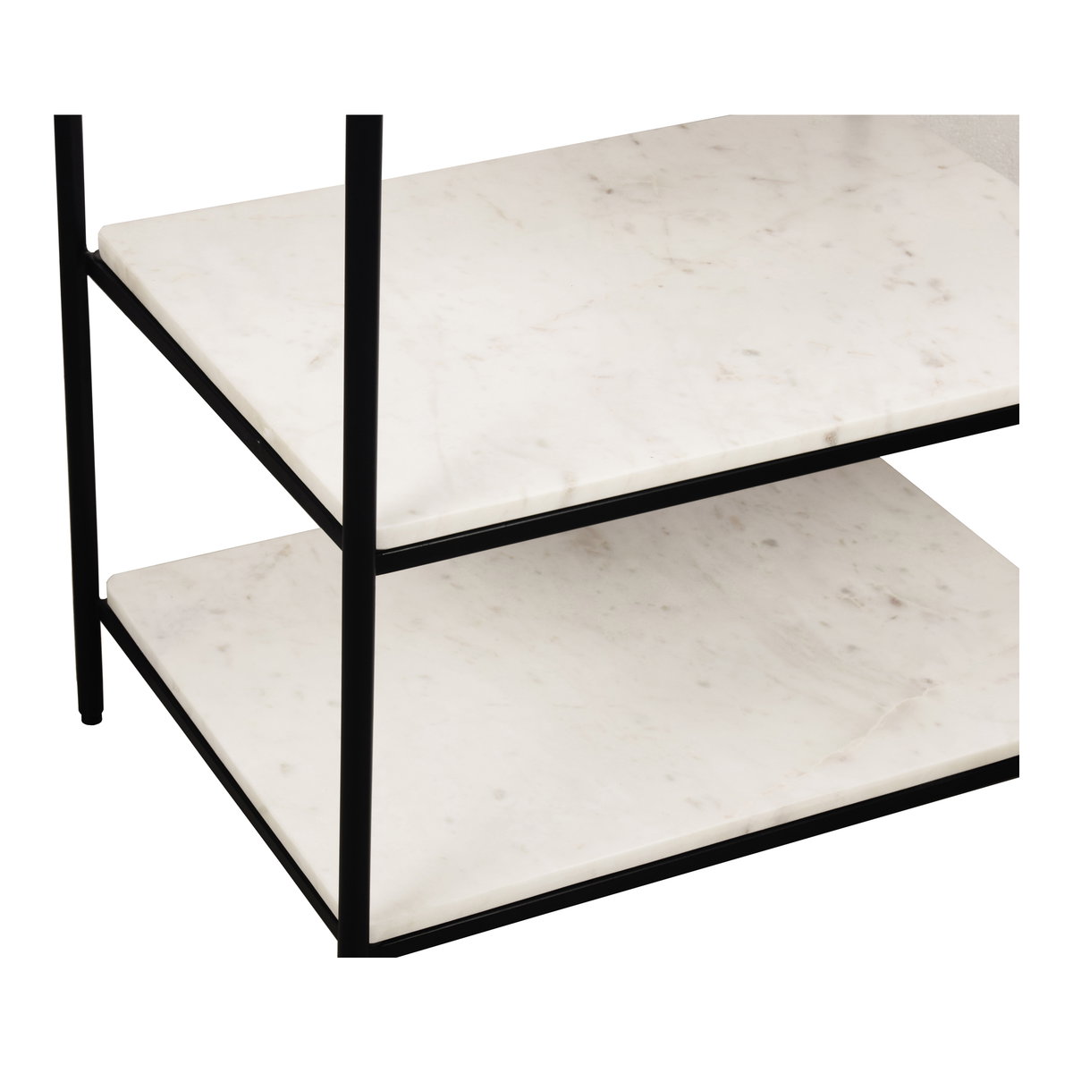 Trine Nightstand White Marble, by Moe's Home, 22" width x 23" height x 16" depth View 4