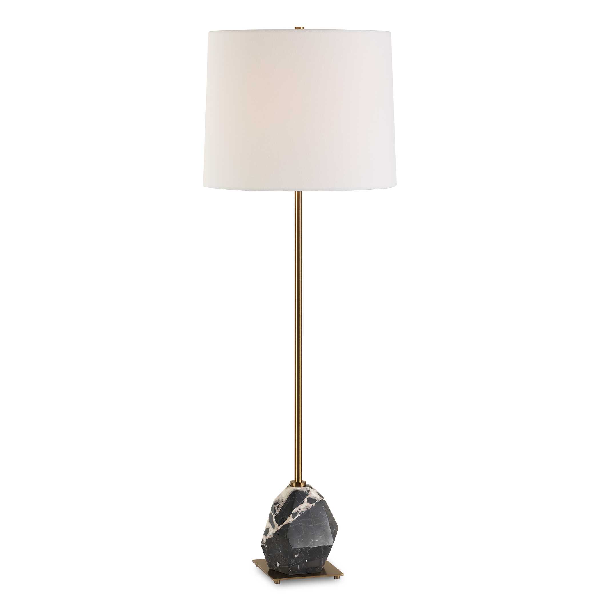 Rowland Panda Marble Buffet Lamp, by Uttermost, 13" width x 37" height x 13" depth View 1