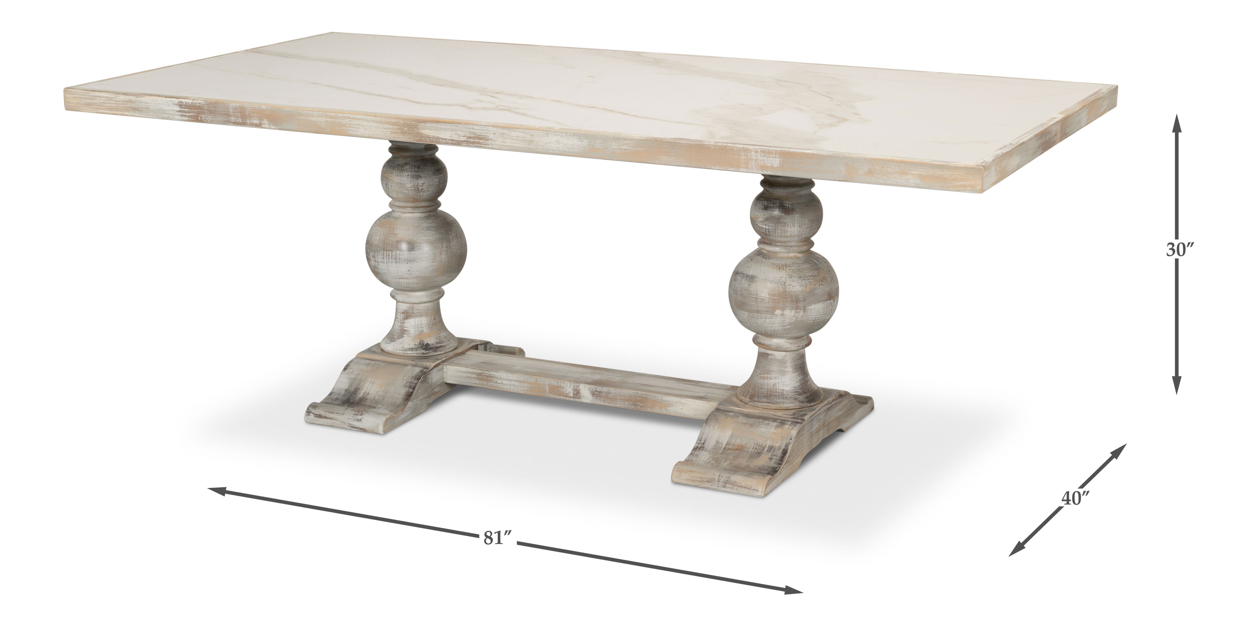 Small 81' Dining Table, As Shown large image 