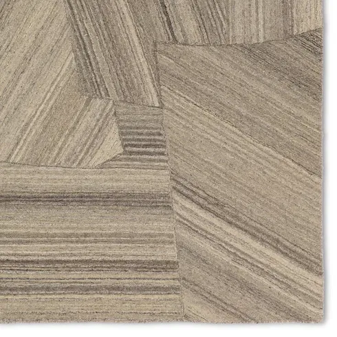 Jaipur Living Istanbul PVH17 Handmade Geometric Taupe and Gray Area Rug (10