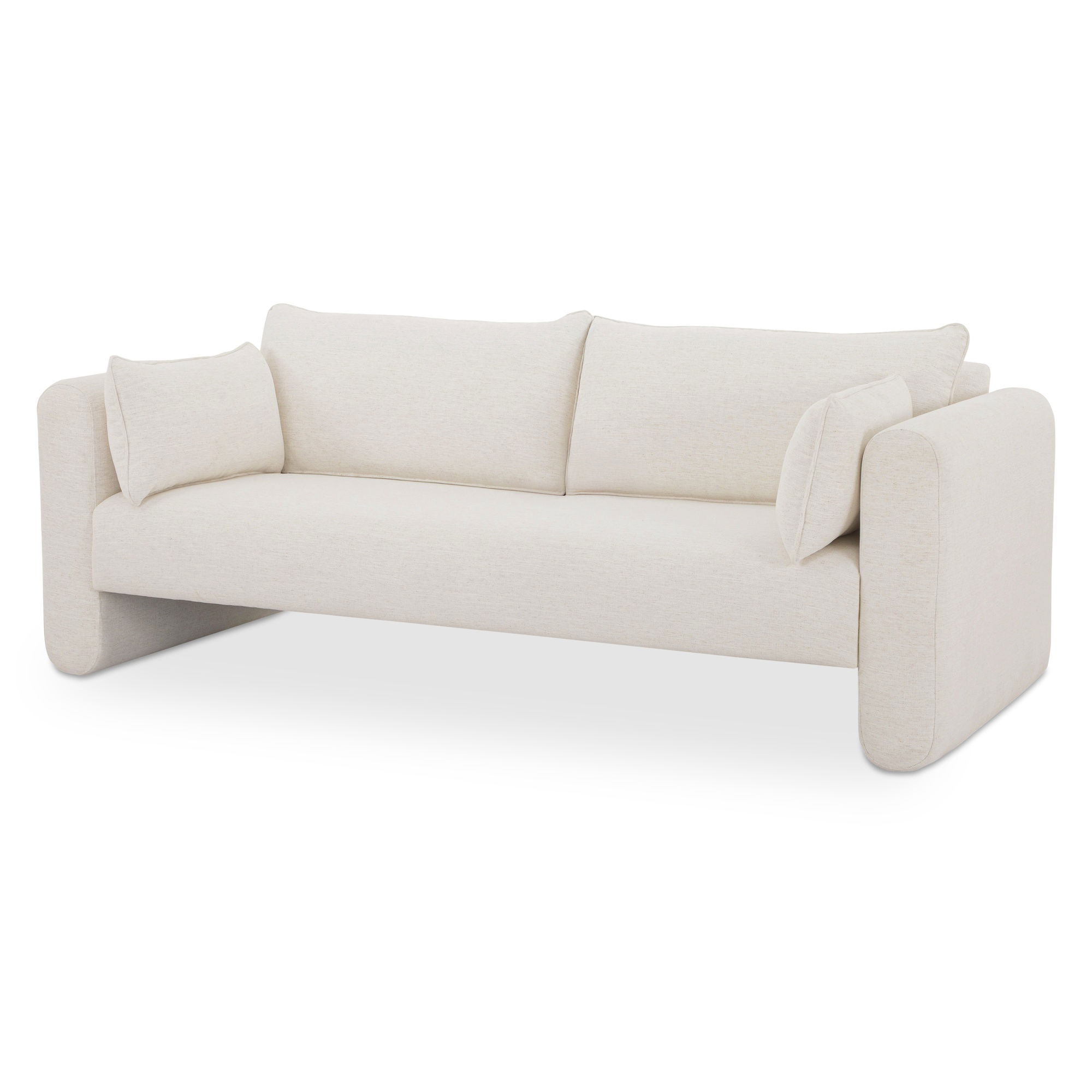 Moore Sofa Oat, Sofas & Sectional by Moe's Home, 85" width x 31.5" height x 36" depth View 2