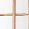 Taylin Light Brown Solid Wood Open Bookshelf, Shelving & Bookcase by Mercana, 33" length x 14" width x 83" height thumbnail 9