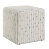 Joie White Chenille Ottoman, Furniture by Uttermost, 18" width x 18" height x 18" depth thumbnail 1