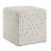 Joie White Chenille Ottoman, by Uttermost, 18" width x 18" height x 18" depth thumbnail 1