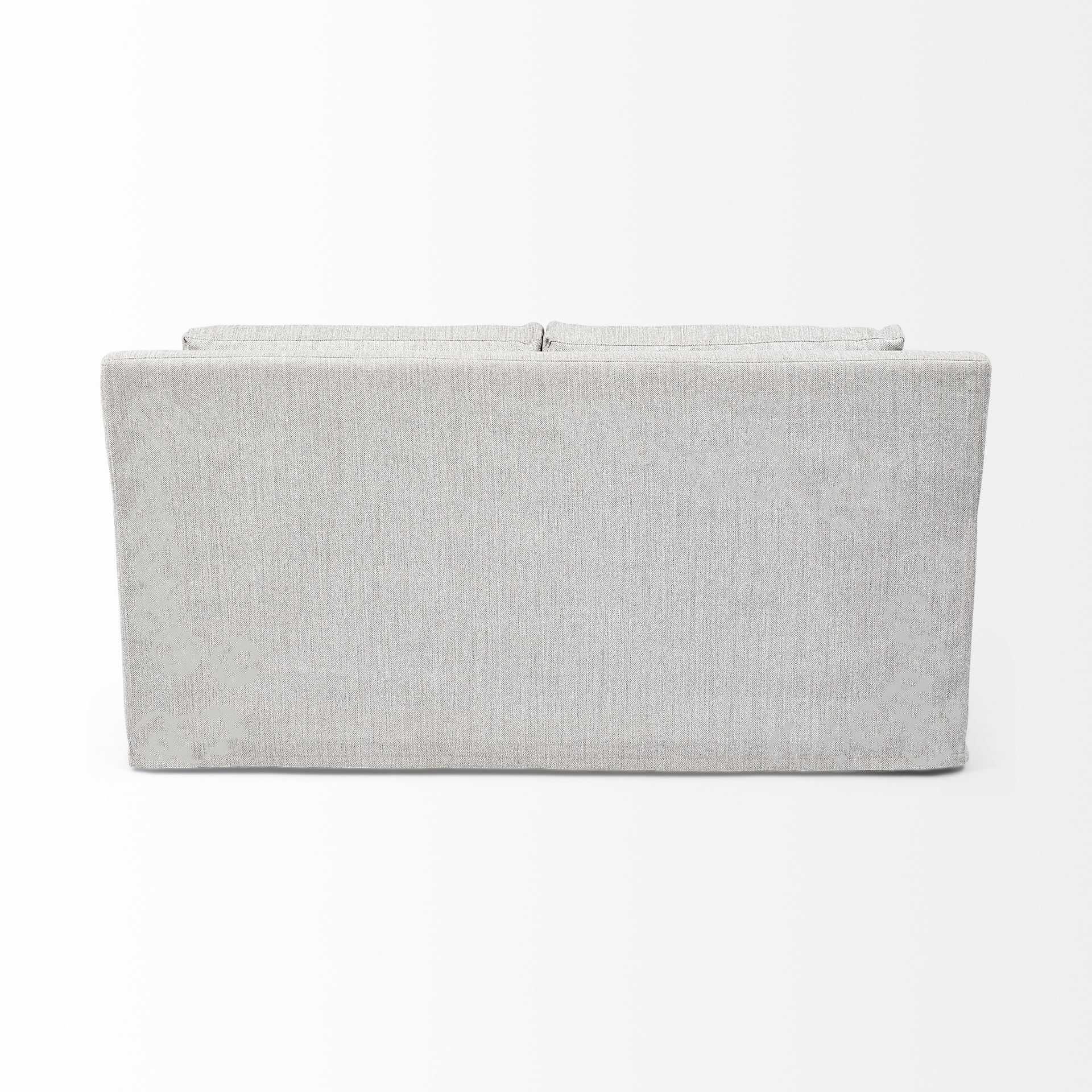 Denly I 69 X 38.25 X 34.5 Frost Gray Slipcover Two Seater Sofa, Sofas & Sectional by Mercana, 69" length x 38.25" width x 34.5" height View 7