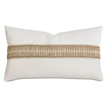 Online Designer Living Room Sanders Linen Blend Lumbar Rectangular Pillow Cover & Insert
