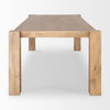 Beth 88'L x 42'W Rectangular Dining Table | Modern | Light Brown Wood | Seats 8, by Mercana, 88" length x 42" width x 30" height thumbnail 5