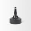 Burton 8.3H Small Glossy and Matte Black Ceramic Jug Vase, Decorative Jar by Mercana, 6.1" length x 6.1" width x 8.27" height thumbnail 5
