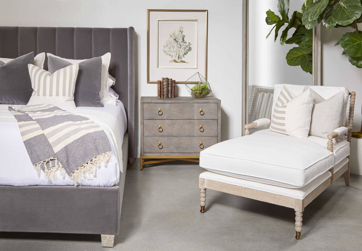 Chandler Queen Bed, by Essentials for Living, 71.25" width x 61.75" height x 87" depth View 15