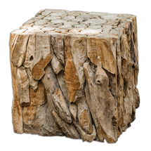 Online Designer Living Room Teak Root Bunching Cube