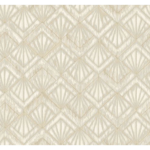 Modern Shell Beige Wallpaper