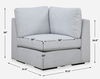 Refuge Cloud Blue Corner Sofa thumbnail 2