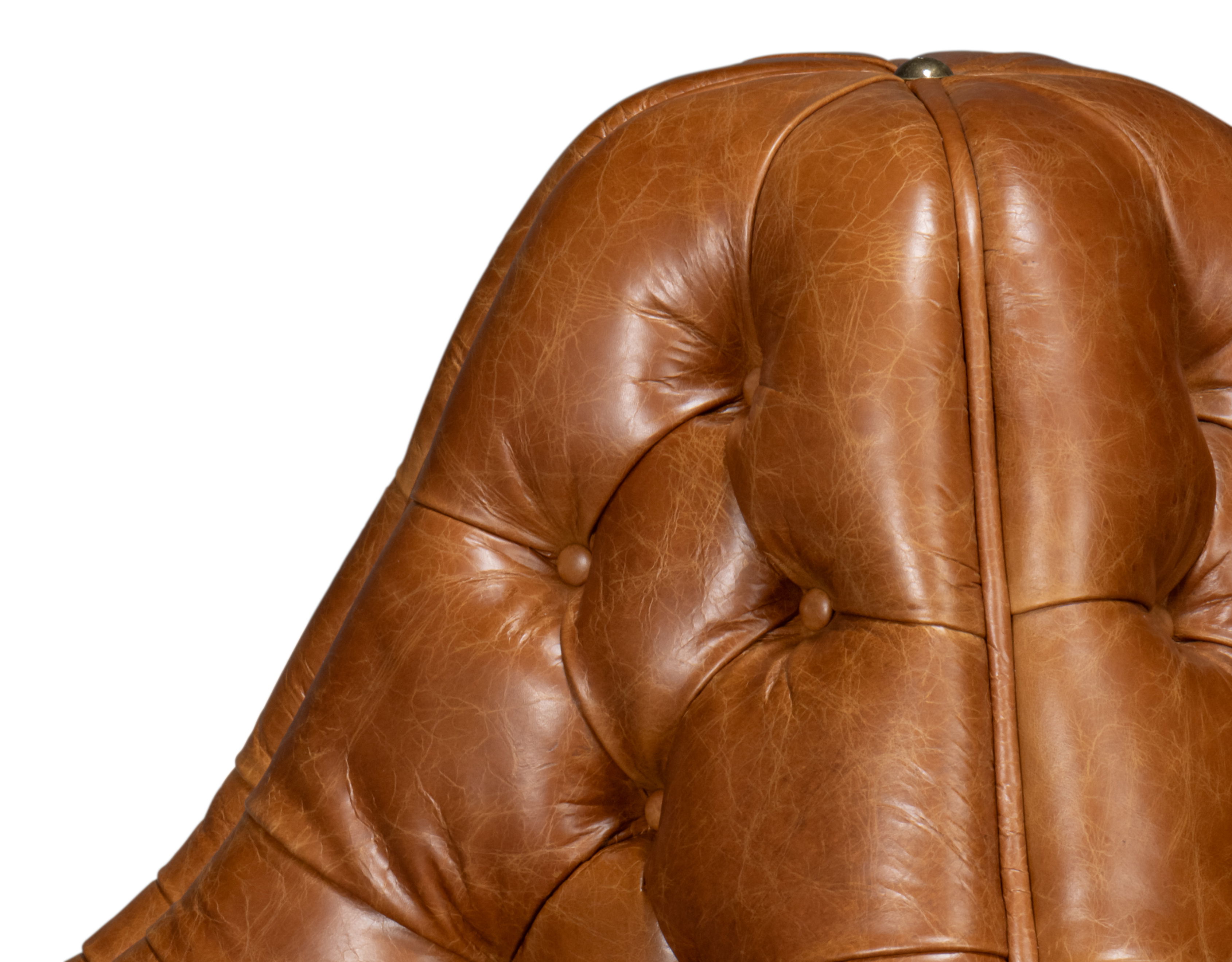 Lobby Sofa, Cuba Brown, Seating by Sarreid, 57" length x 57" width x 39" height View 7